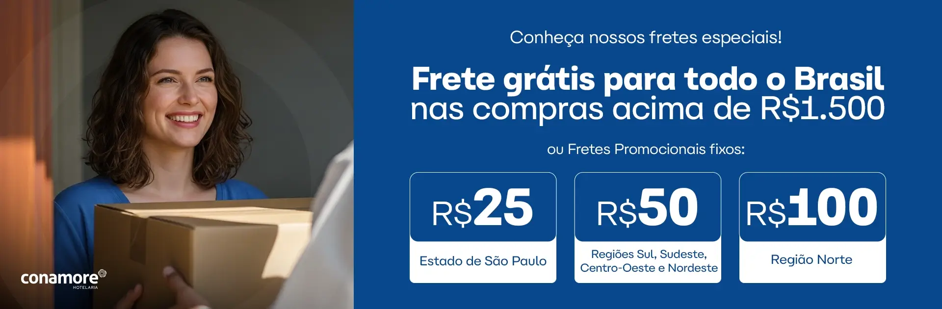 Condições de Frete