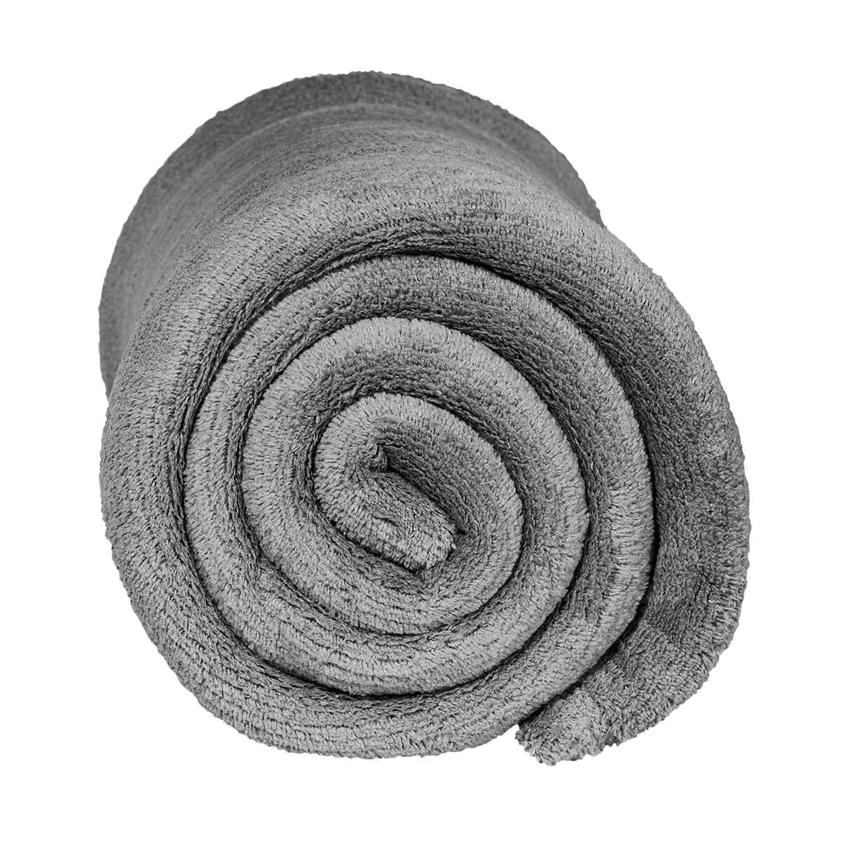 Cobertor Hotel - Manta Microfibra Solteiro Cinza - Conamore