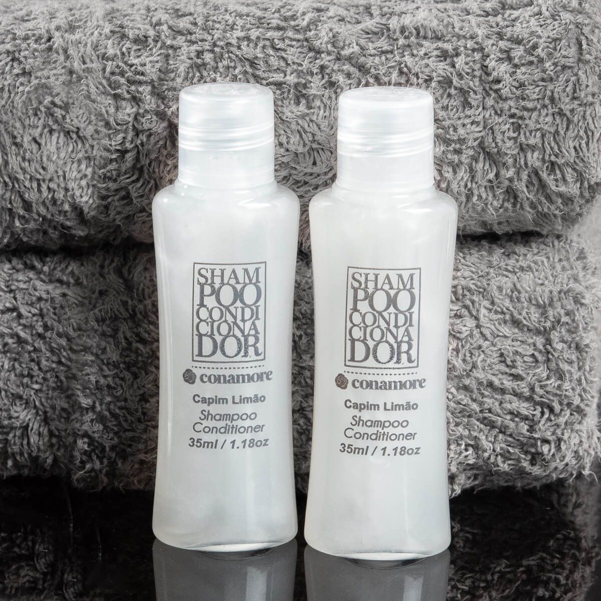 Kit 250 Frascos 2x1 Shampoo E Condicionador Capim Limao 35Ml - Amenities Para Hotel