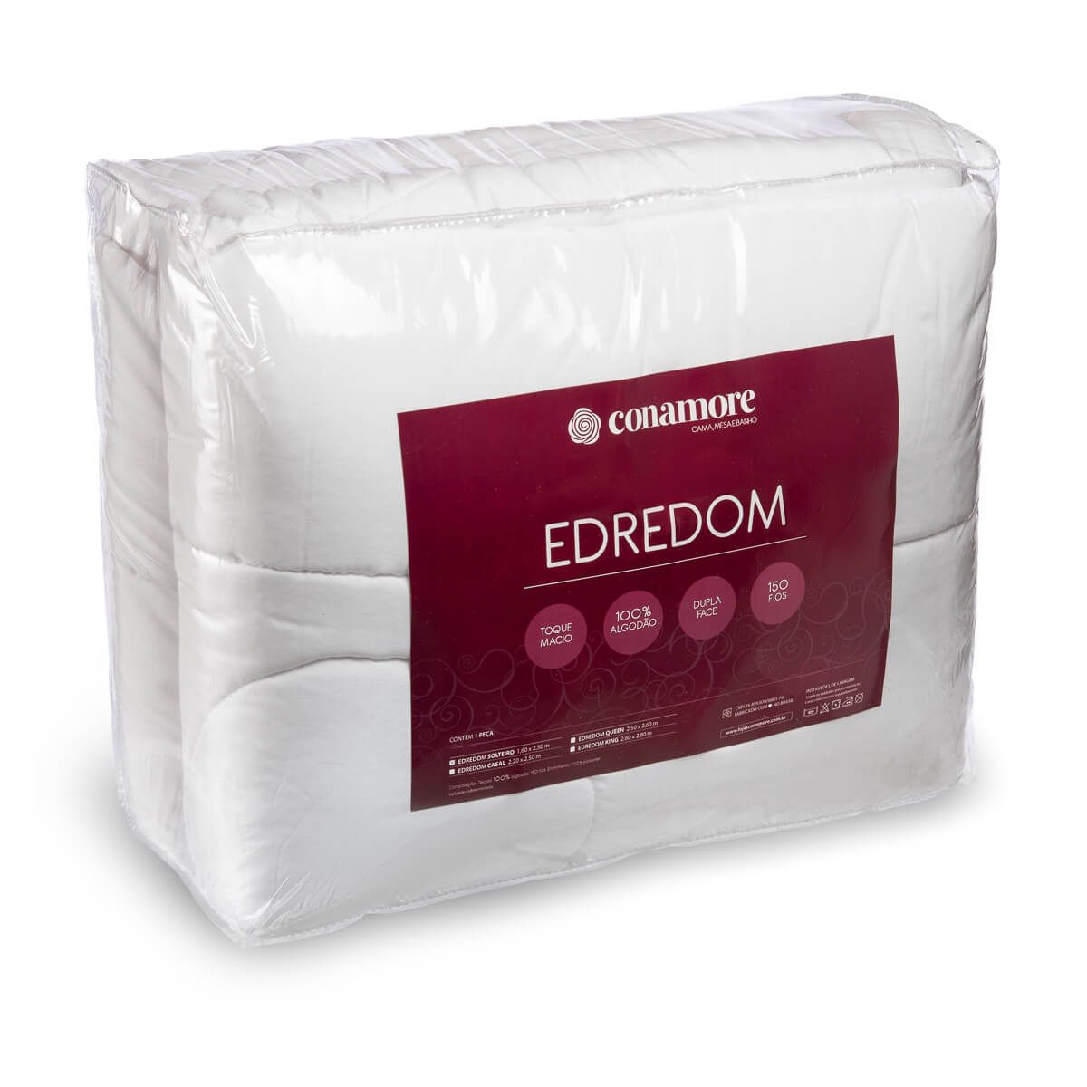 Edredom Queen Hotelaria Branco 2,50x2,60