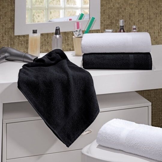 Toalha de Banho Salon Branca - 70 x 30 - Gramatura 280gr/m2  - Peso: 254g