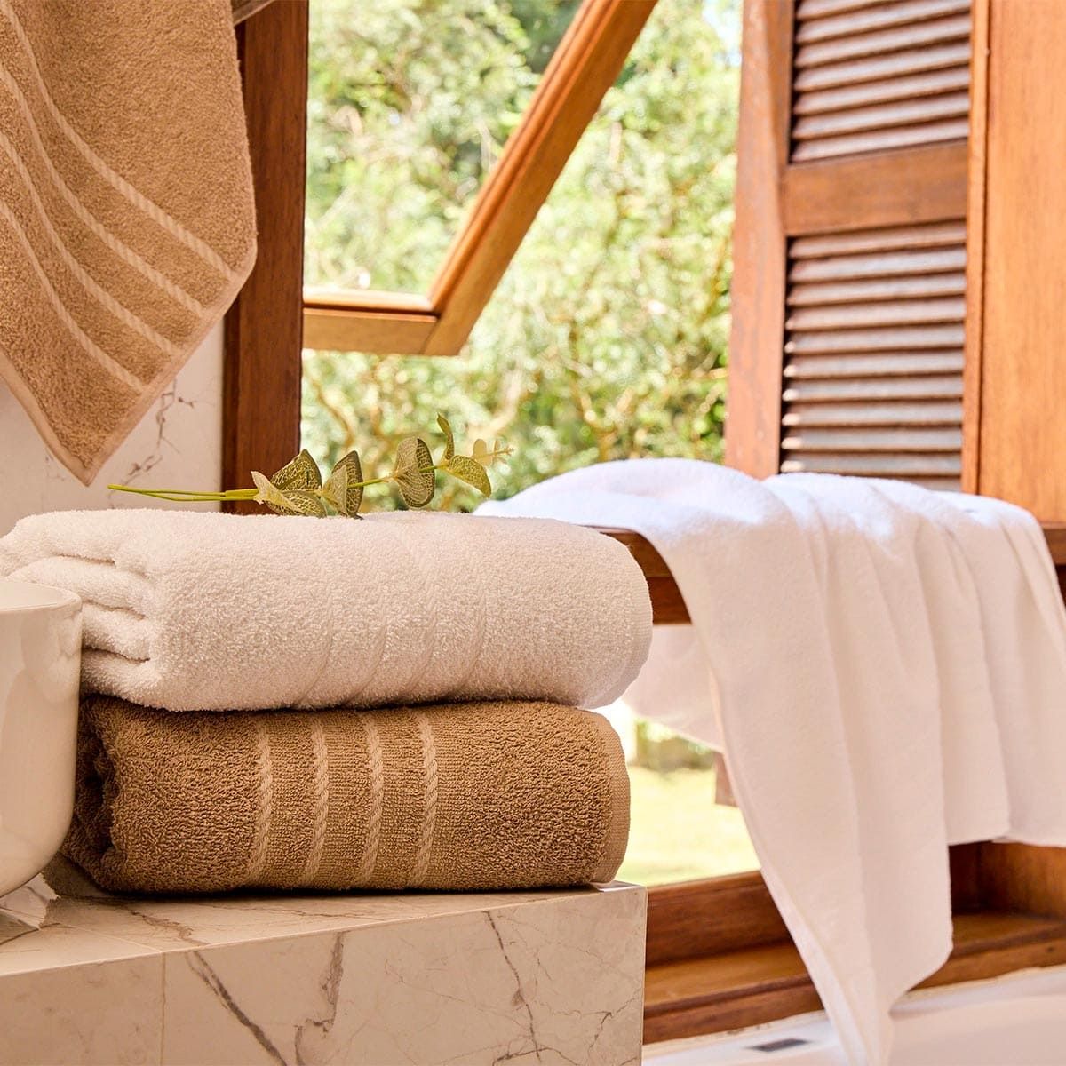 Toalha Hotel Banho Bege Select - 80x140 cm - Gramatura 440g/m2 - Peso: 490g