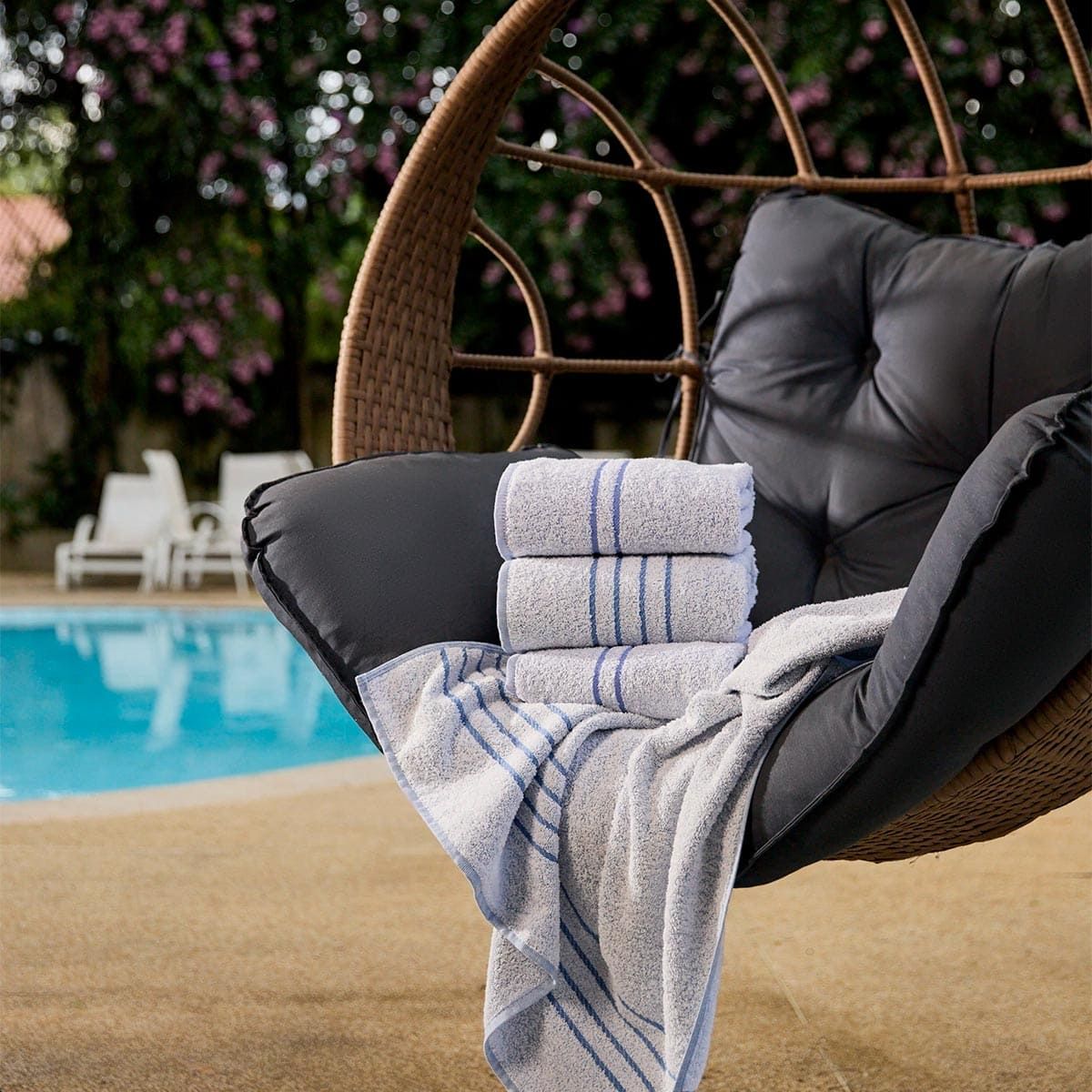 Toalha Hotel Piscina Azul Select - 80x140 cm - Gramatura 440g/m2 - Peso: 490g