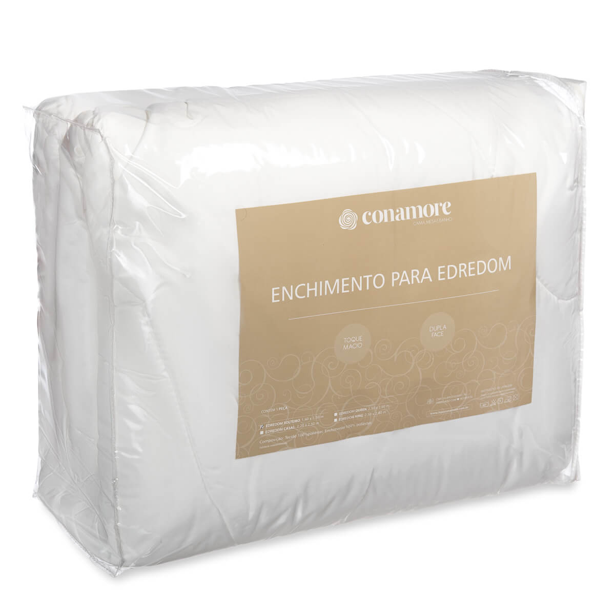 Enchimento para Edredom BRANCO Dupla Face Casal 2,20X2,50
