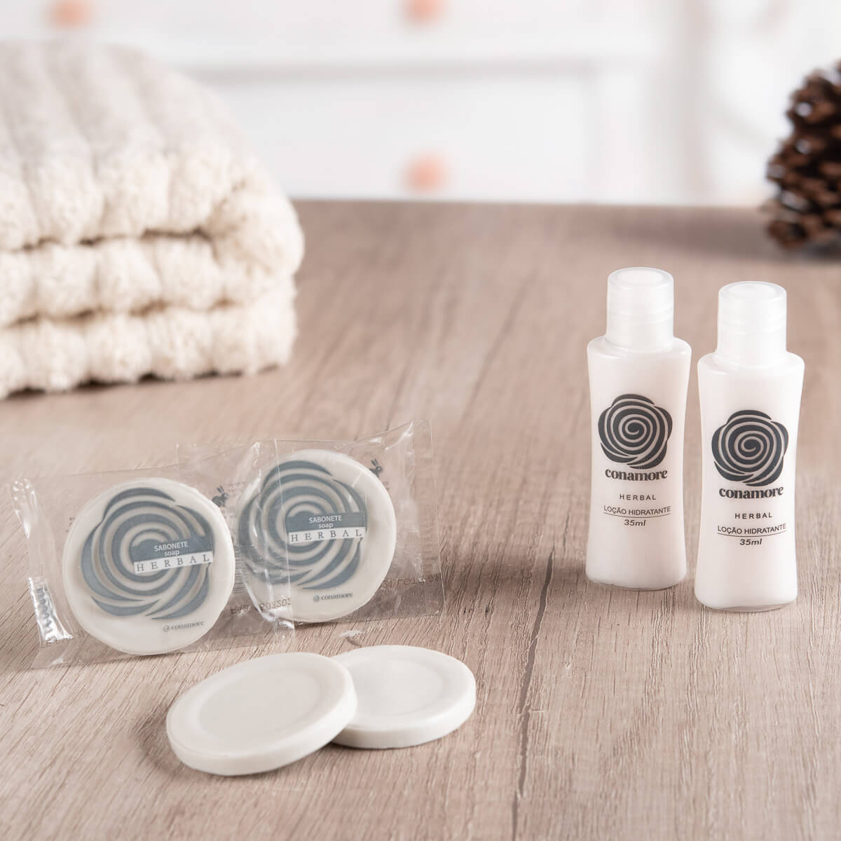 Sabonete Redondo Herbal - Amenities Conamore