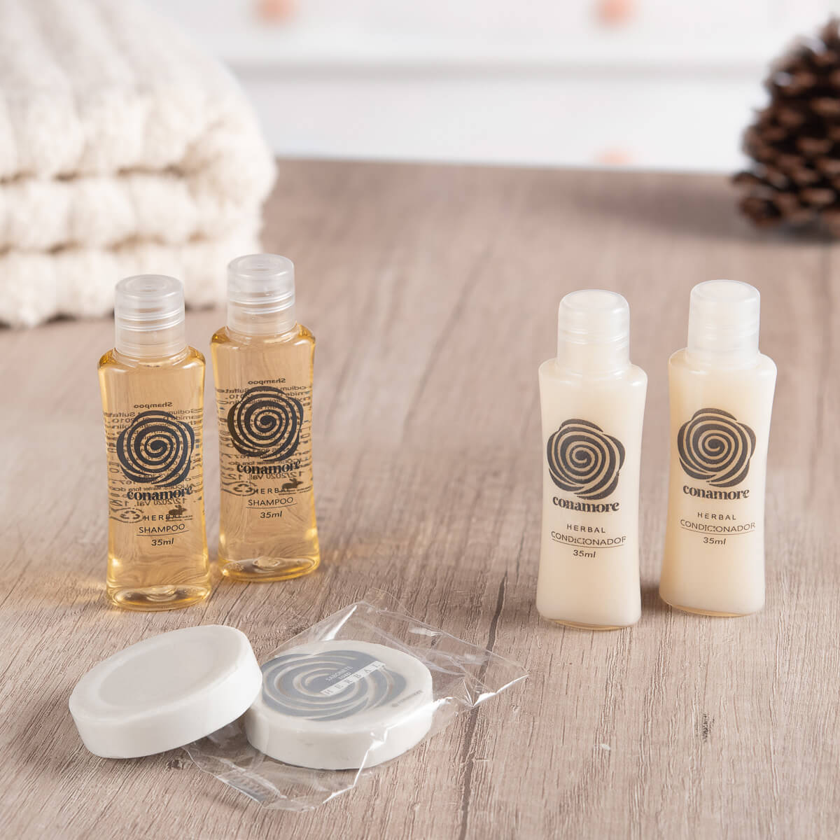 amenities para hotel - Mini xampu Herbal