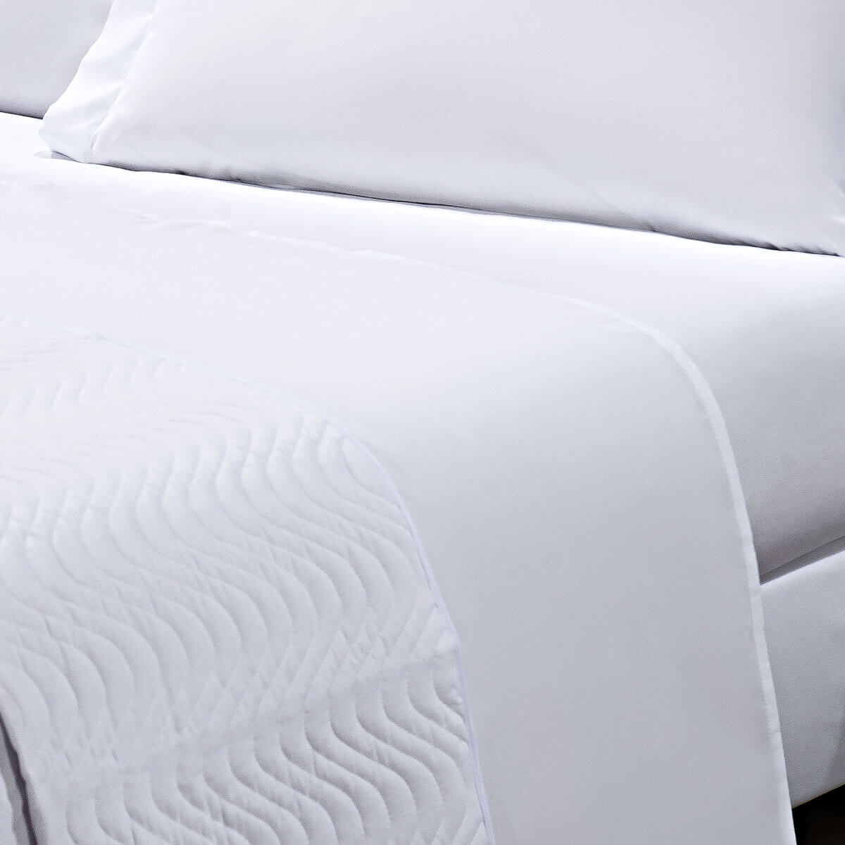 Lençol Solteiro Profissional 180 fios BRANCO SEM ELÁSTICO - Confort Hotelaria