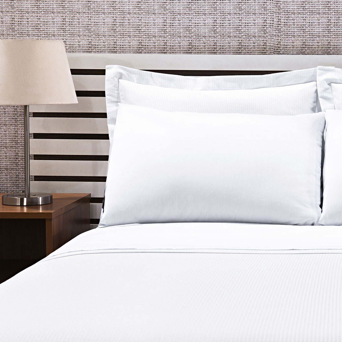 Lençol Casal King Branco Com Elástico 200 fios Hotelaria Conamore