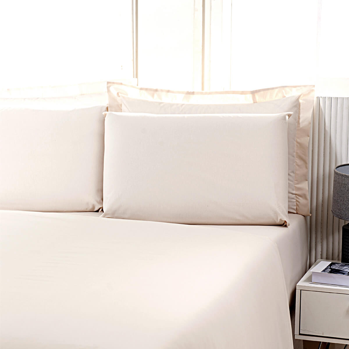 FRONHA 180 FIOS BEGE PARA HOTÉIS