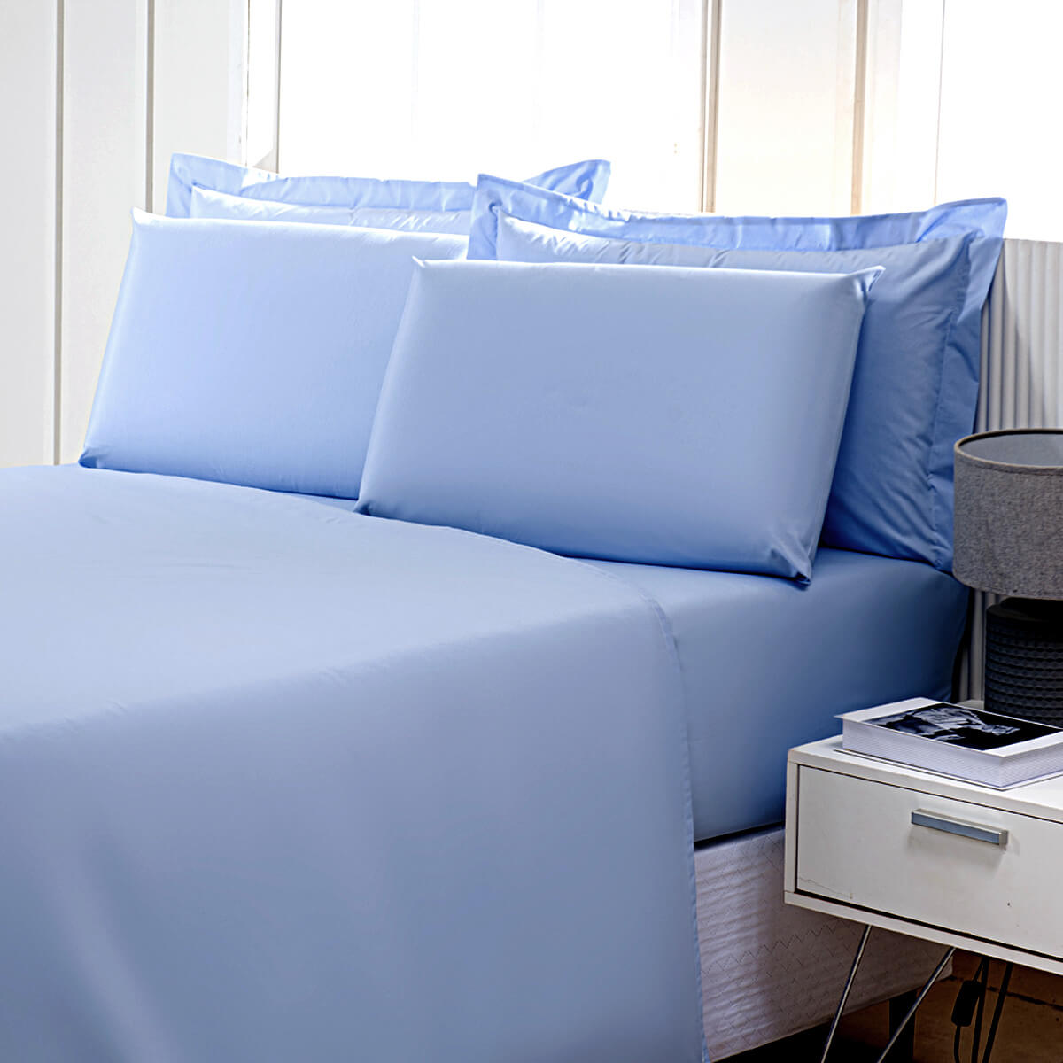 lençol 180 fios AZUL INFINITY