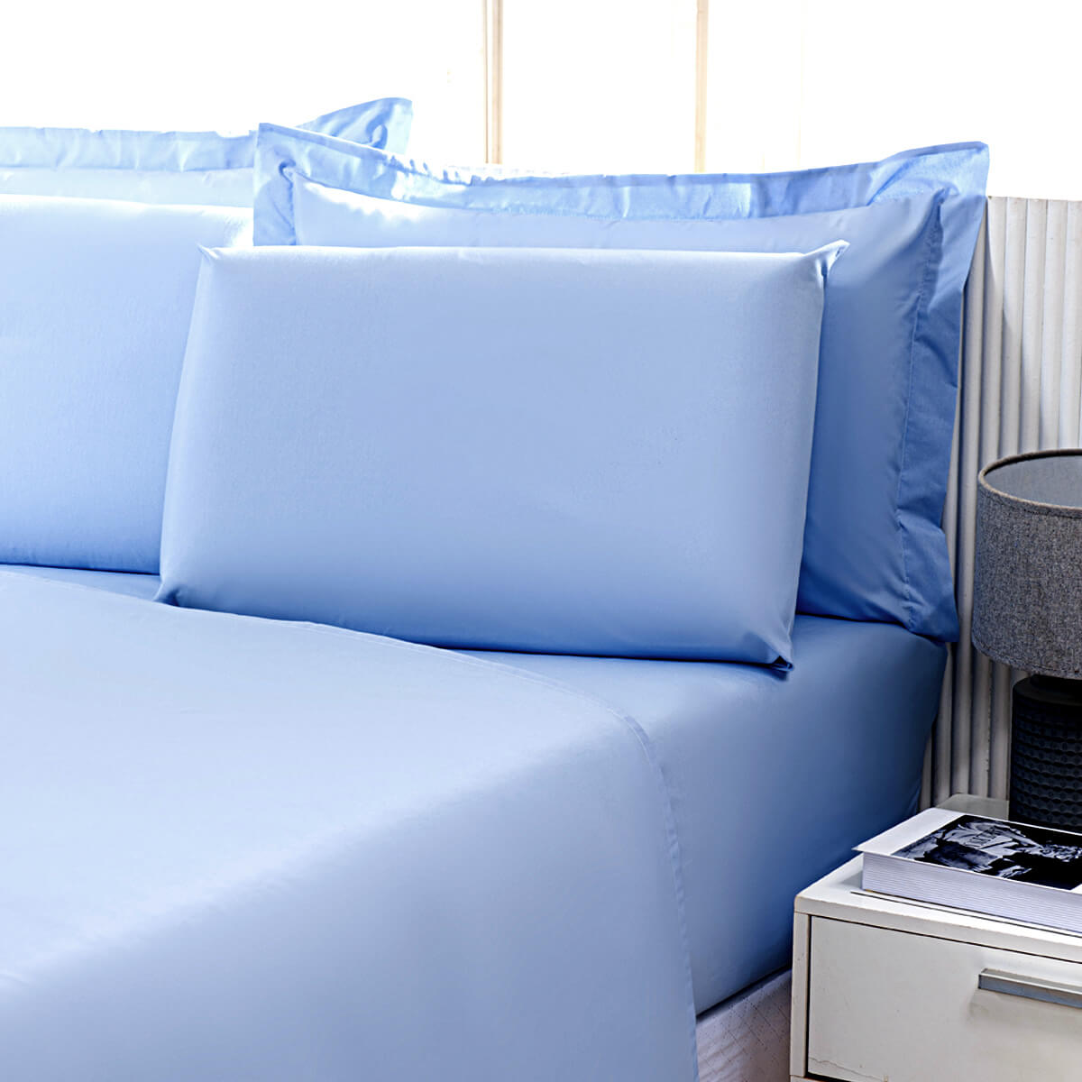 LENÇOL 180 FIOS AZUL HOSPITALAR