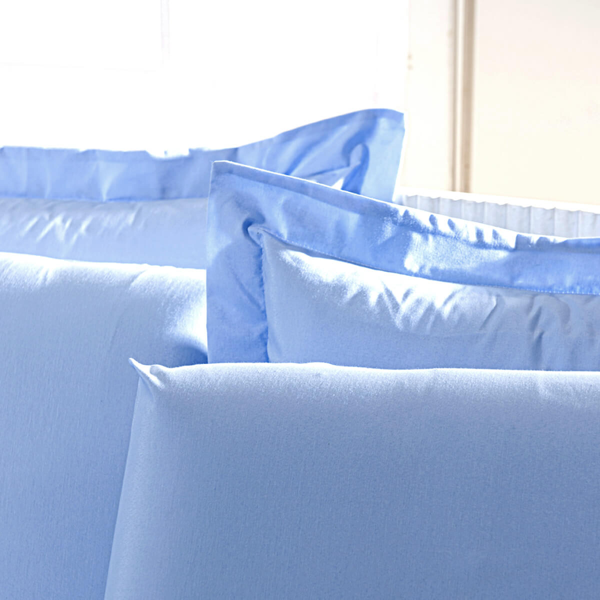 FRONHA COM ABAS 180 FIOS AZUL
