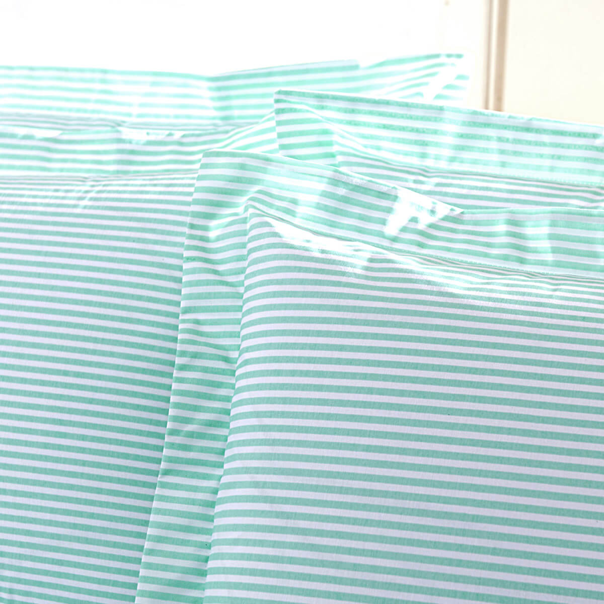 FRONHA LISTRADA VERDE COM ABAS