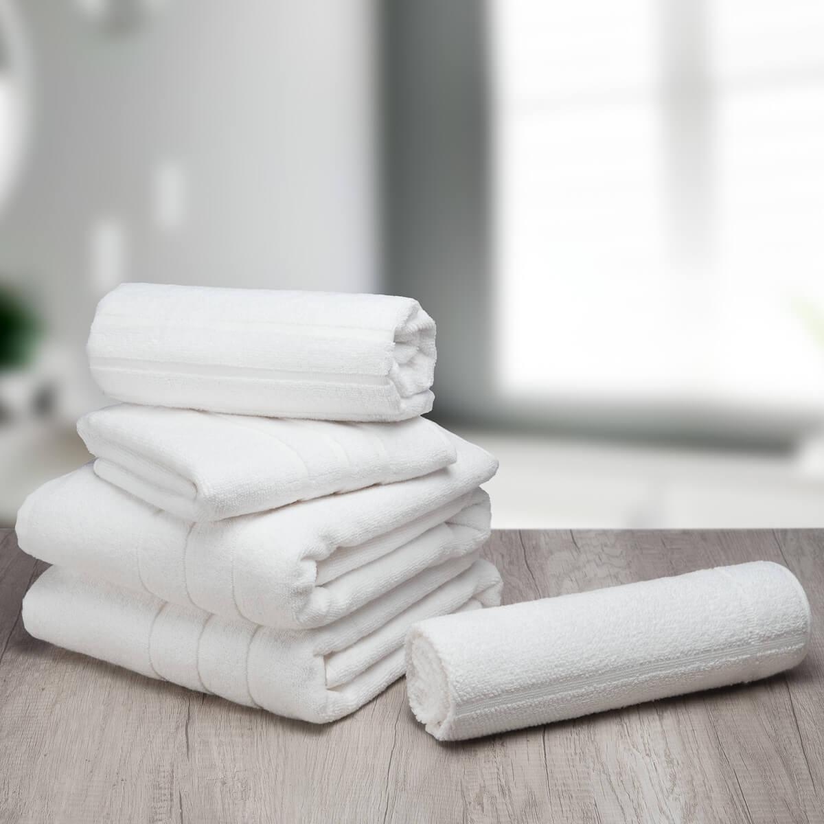 Toalha de Banho Branca Sense para Hotelaria Profissional  - Fio Retorcido - Conamore