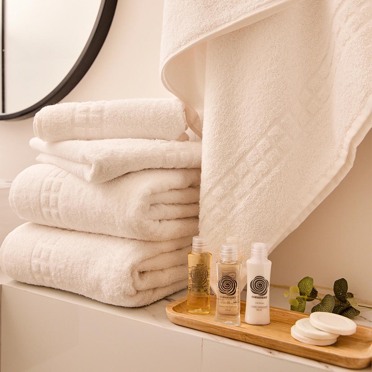 Toalha Banhao Branca para Airbnb, Hoteis, Moteis e Pousadas - Direto da Fabrica